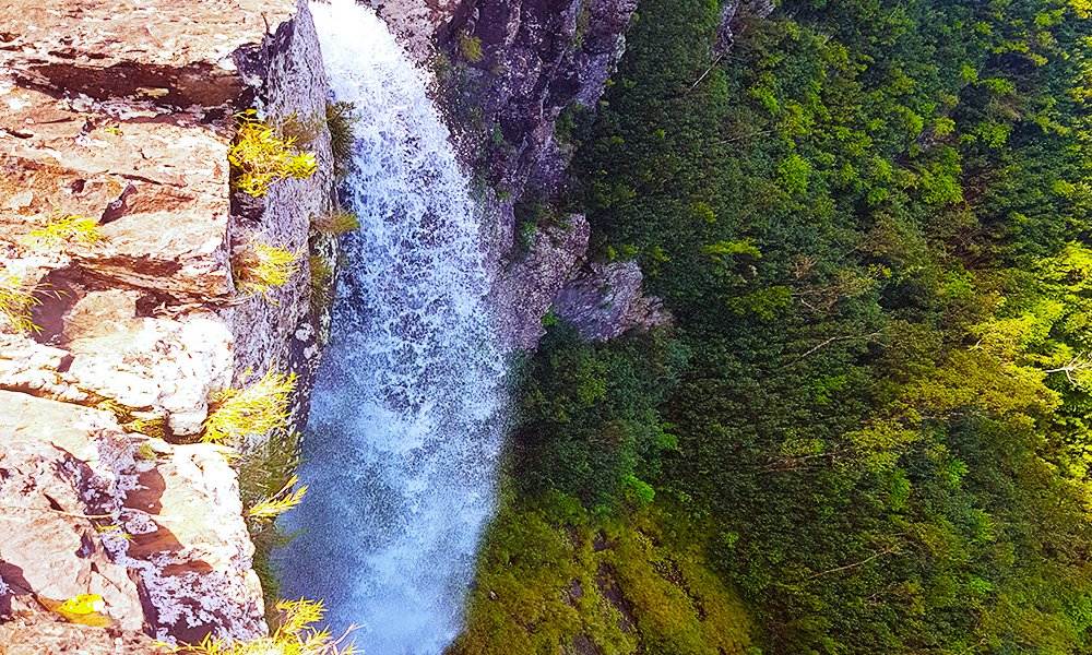 Hiking at Alexandra Falls